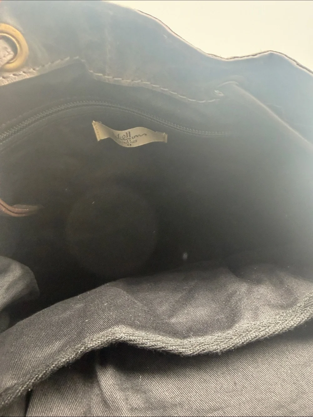NWT Wilsons Leather Vintage Nebraska Distressed Leather Rucksack Backpack